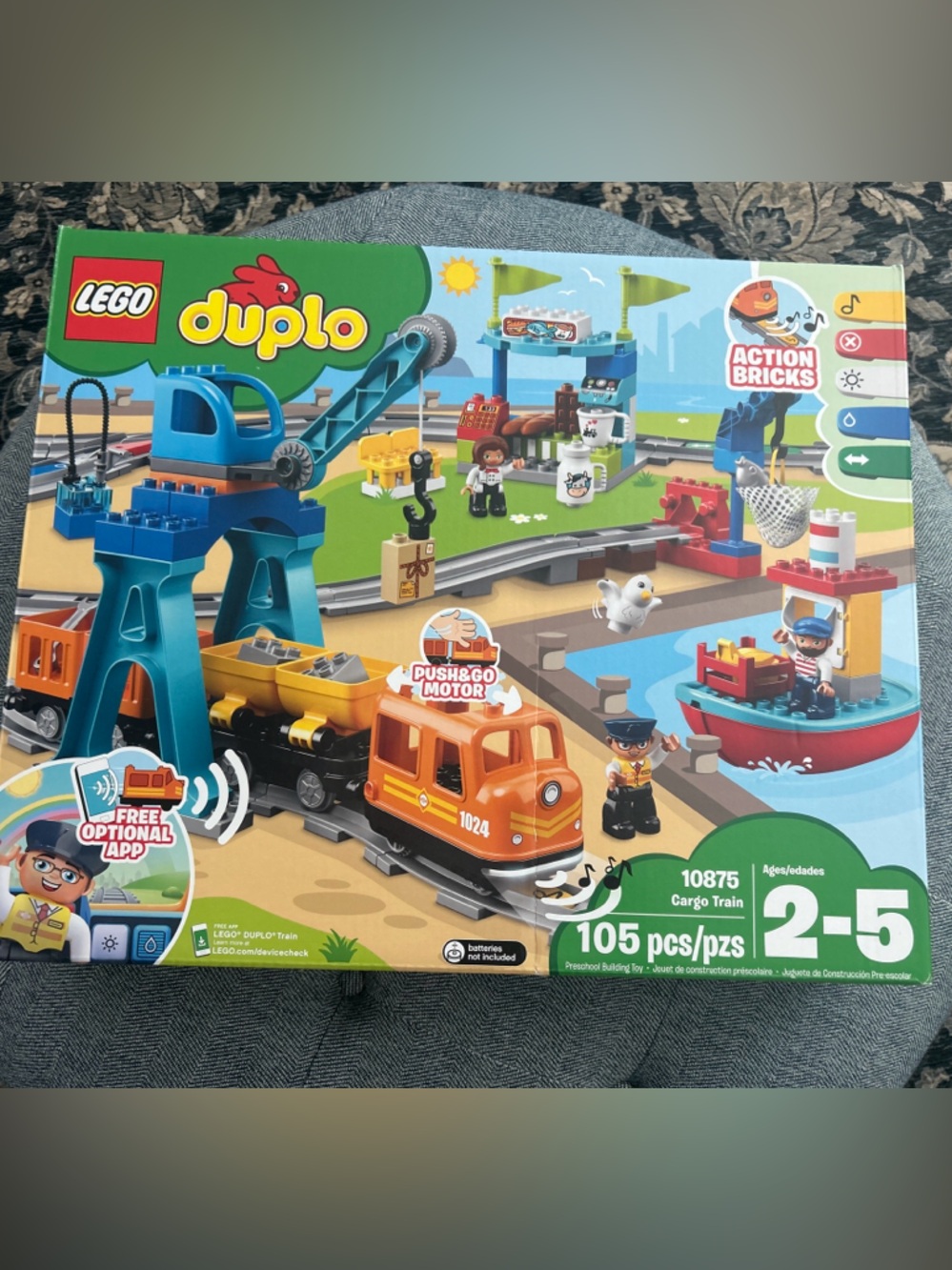 New In Box- Lego Duplo Cargo Train 10875- Sealed